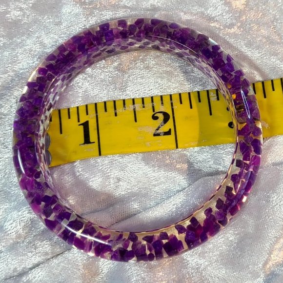 3 Lucite Bangle Bracelets - Picture 9 of 11